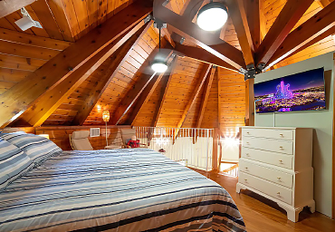 Upstairs Loft with a King Size Bed